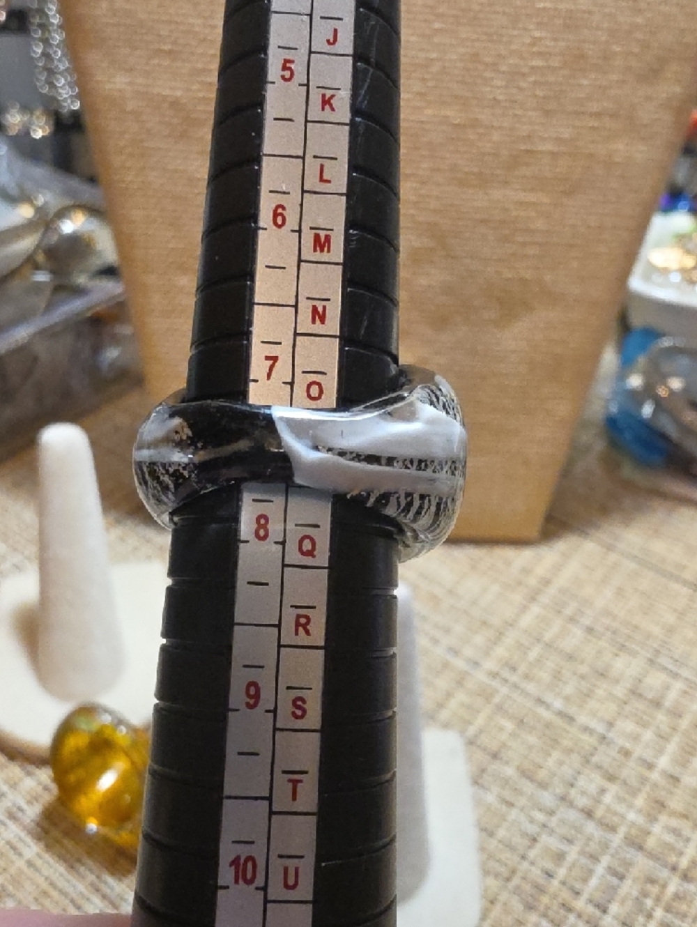 Multicolor Glass Dome Statement Ring - Women Jewelry - Picture 12 of 12